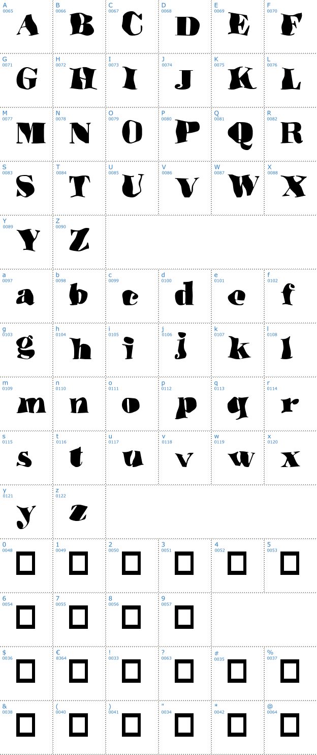 Schriftzeichen Underwater Love Font