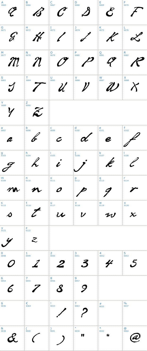 Schriftzeichen Soul Handwriting Font