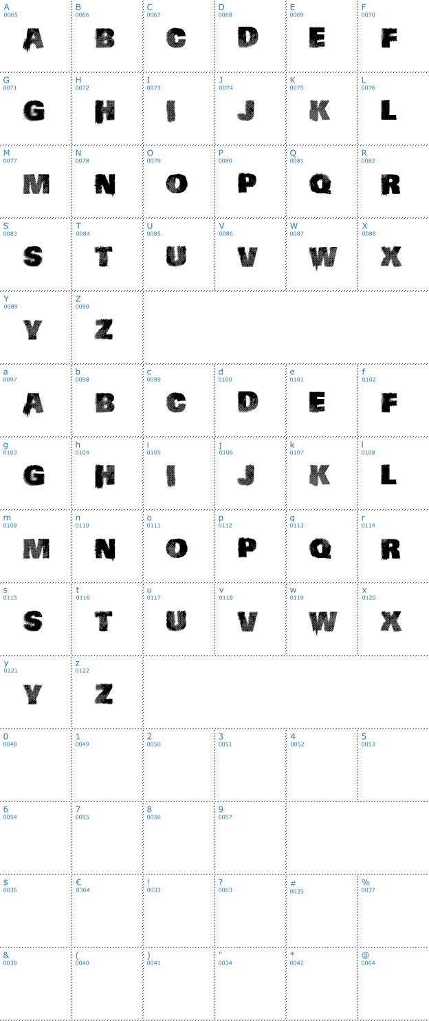 Schriftzeichen Vtks Logic Font