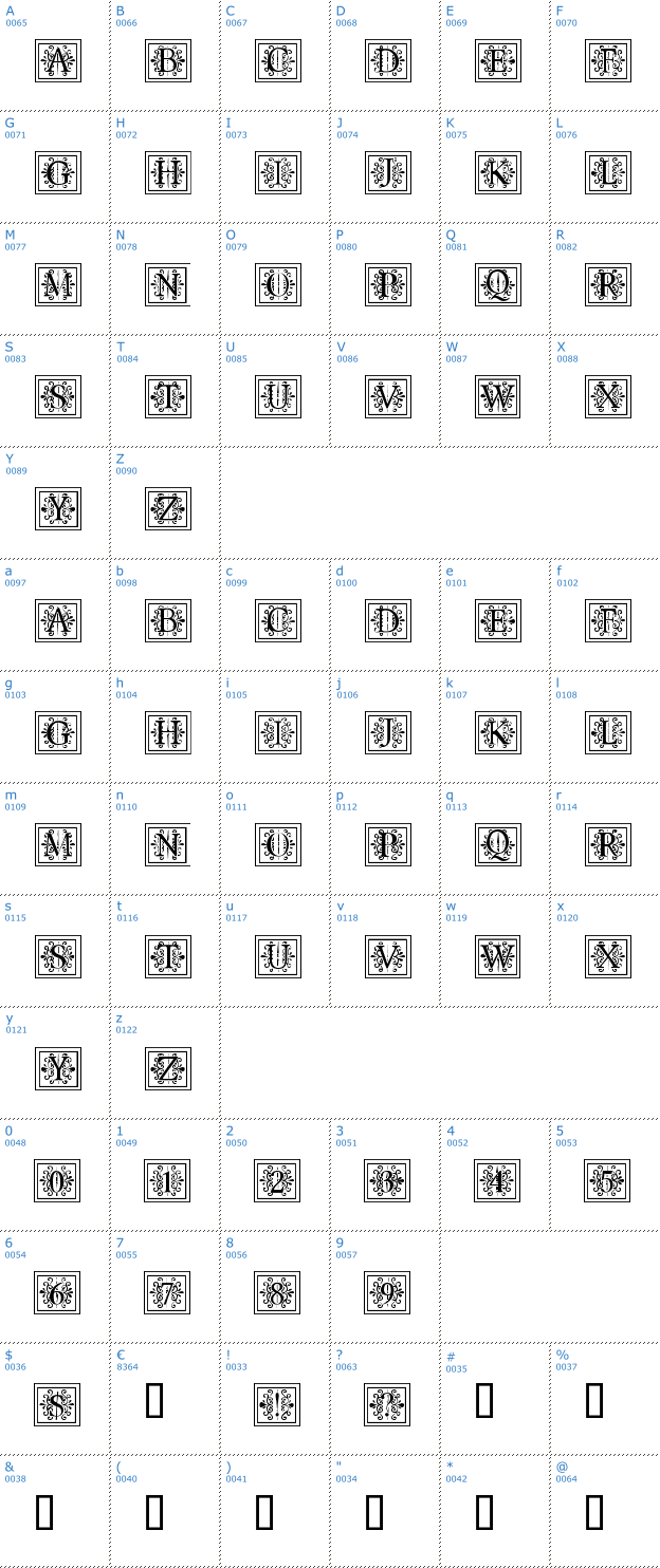 Schriftzeichen Apex Lake Font