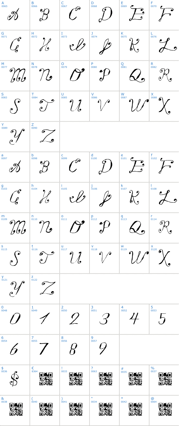 Schriftzeichen Making a List Checking it Twice Font