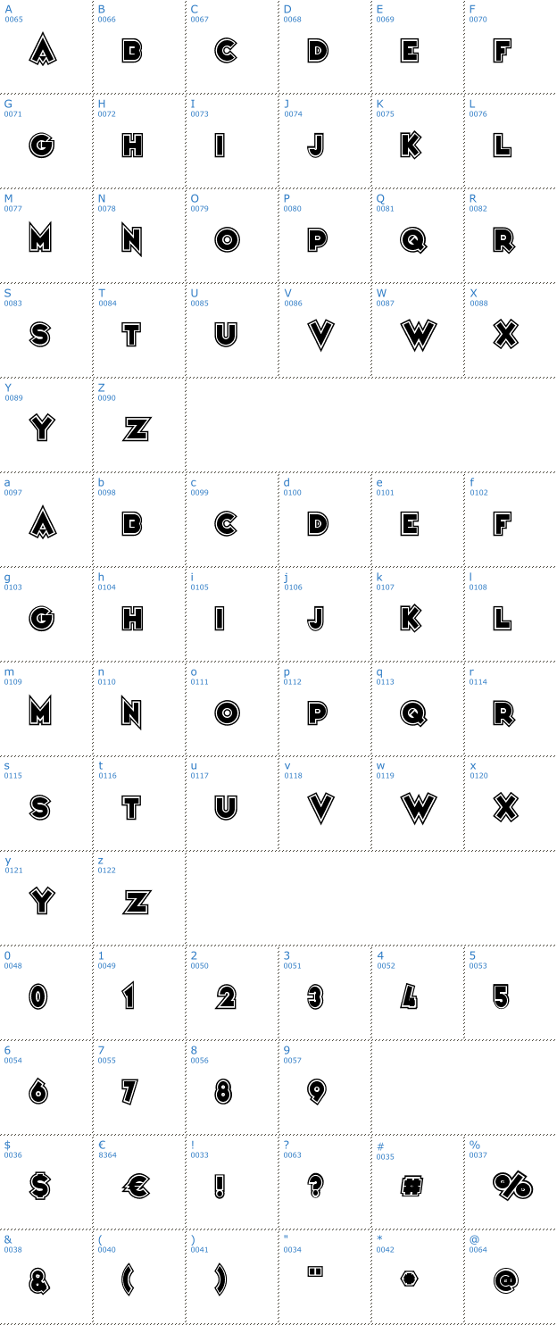 Schriftzeichen Variet Colege Font