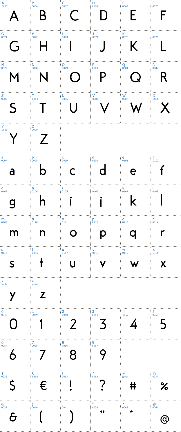 Schriftzeichen Fabrik Font