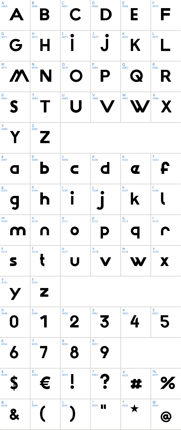 Schriftzeichen Wattauchimma Font