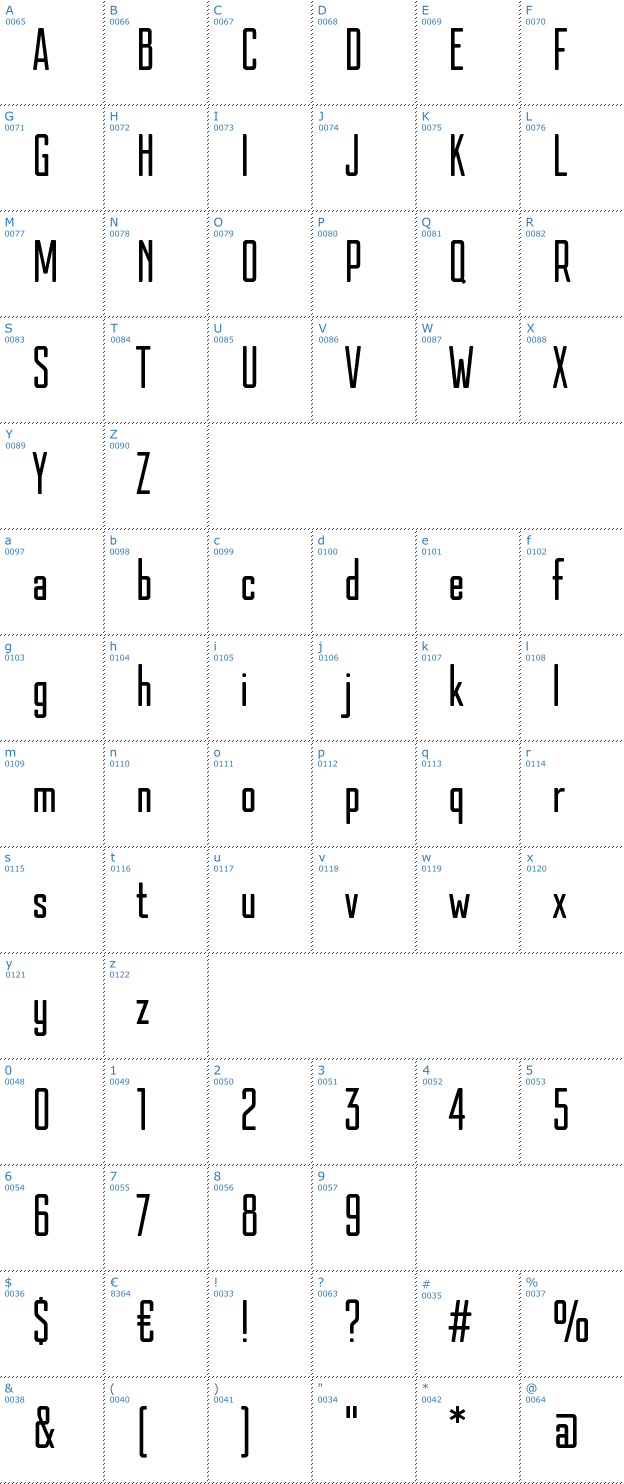 Schriftzeichen Kazmann Sans Font