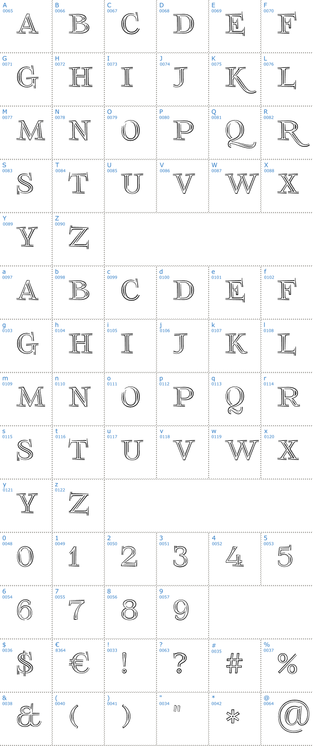 Schriftzeichen Foglihten No03 Font