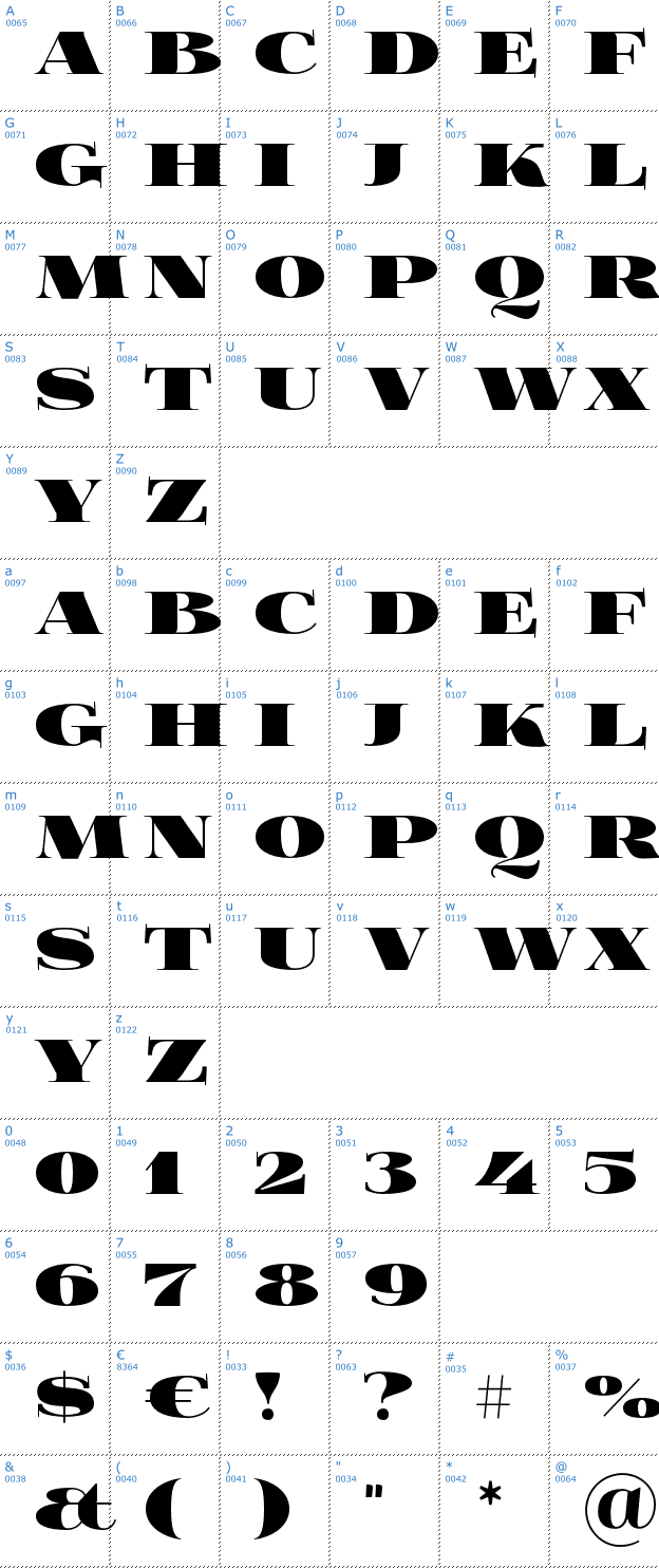 Schriftzeichen Foglihten Black Pcs Font