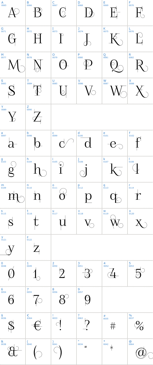 Schriftzeichen Foglihten No04 Font