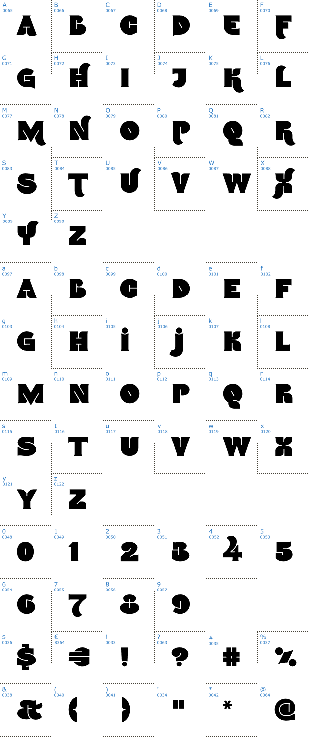 Schriftzeichen Namskin Font