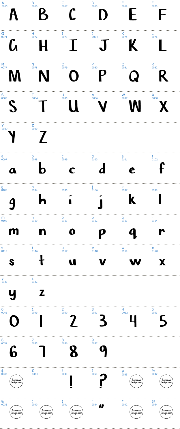 Schriftzeichen Chisel Mark Font