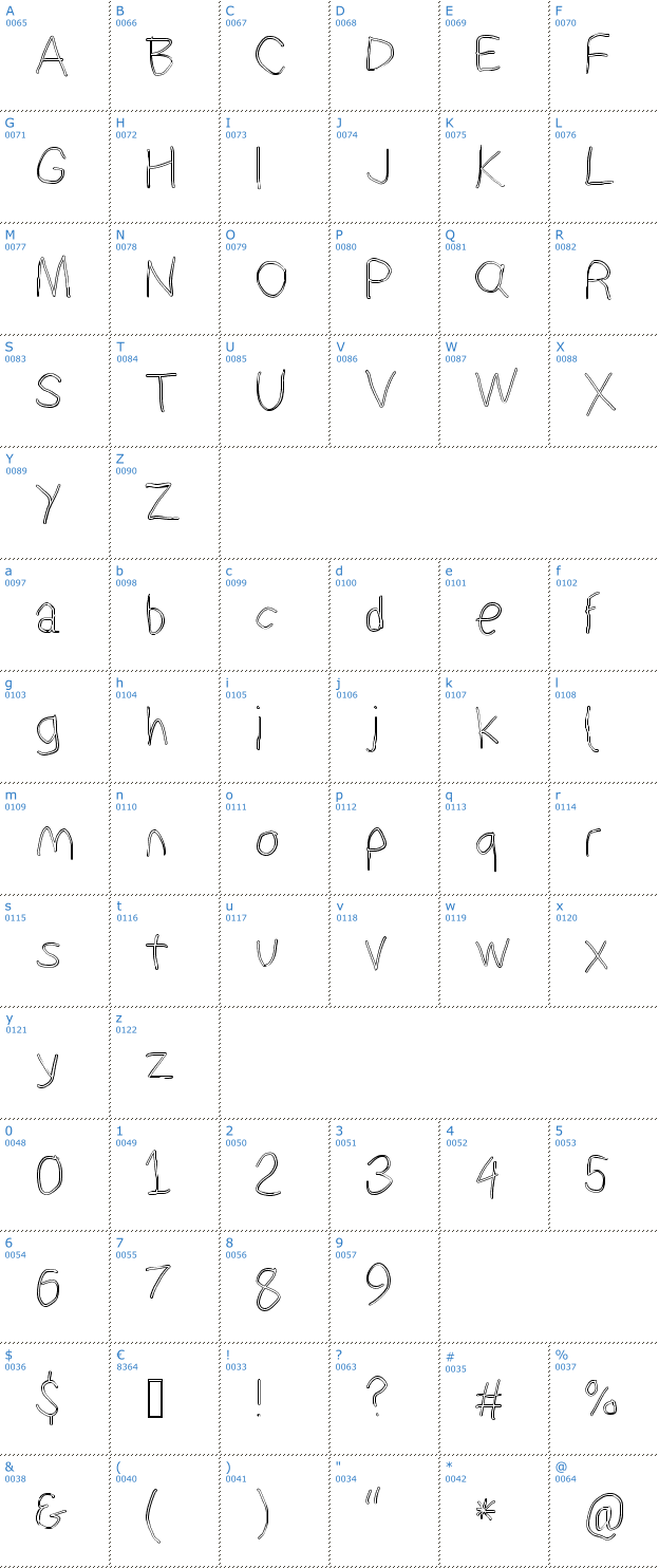 Schriftzeichen Suplex Driver Outline Font