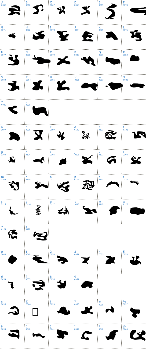 Schriftzeichen CISF Camouflage Kit Font