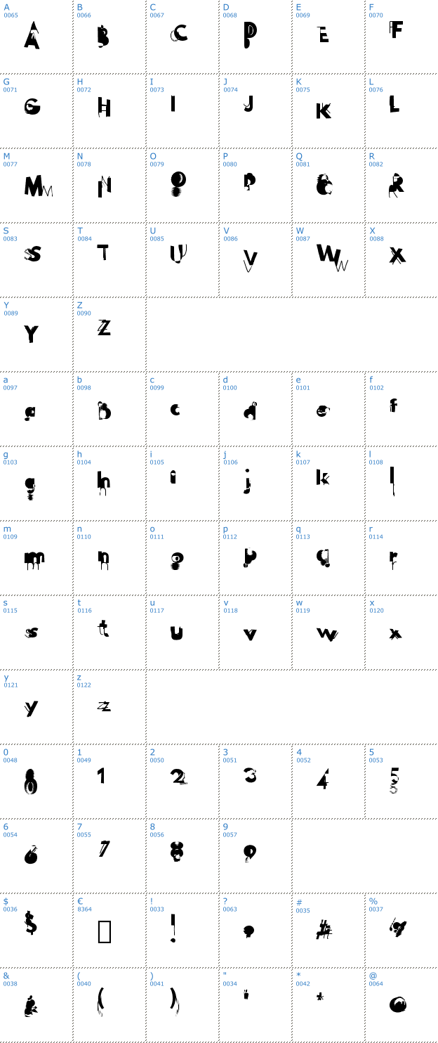 Schriftzeichen Hussar Wojna Font