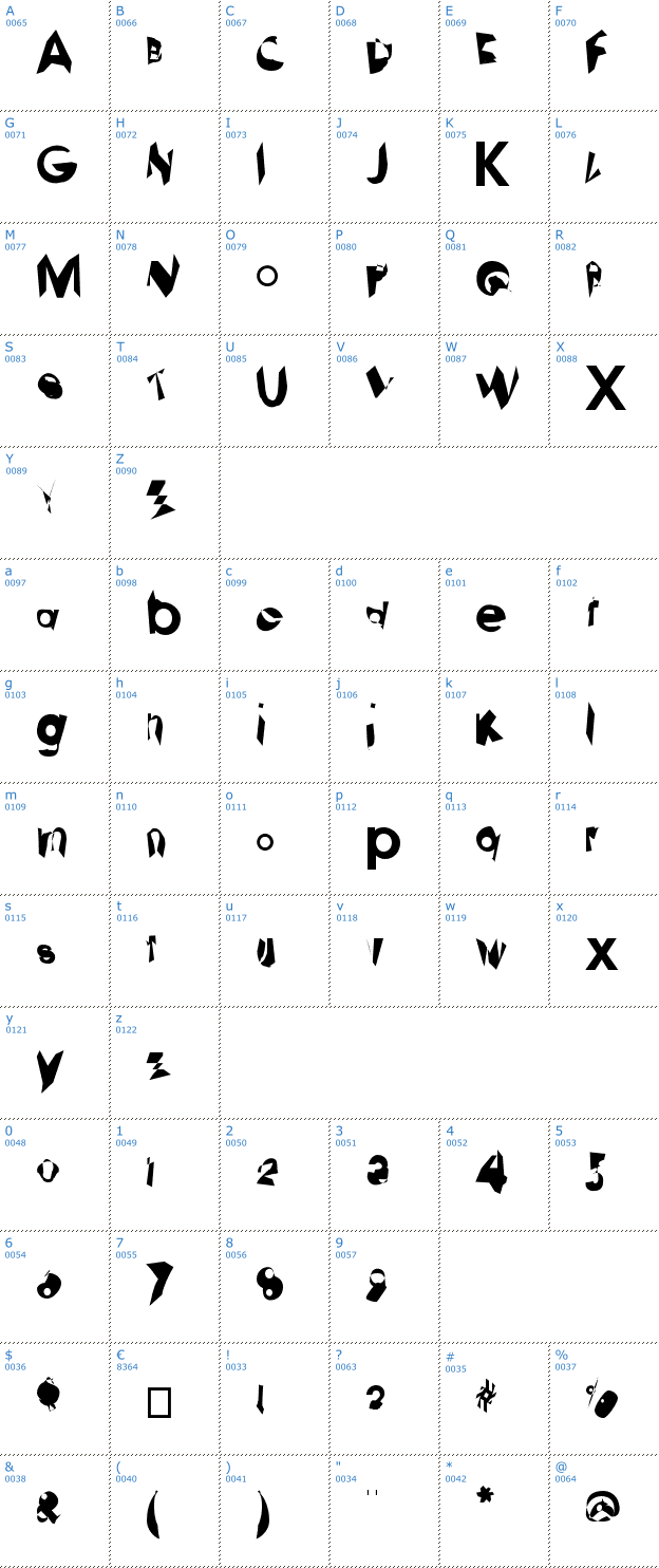 Schriftzeichen Koop Font