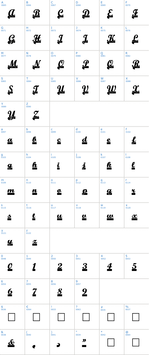 Schriftzeichen Teamspirit Font