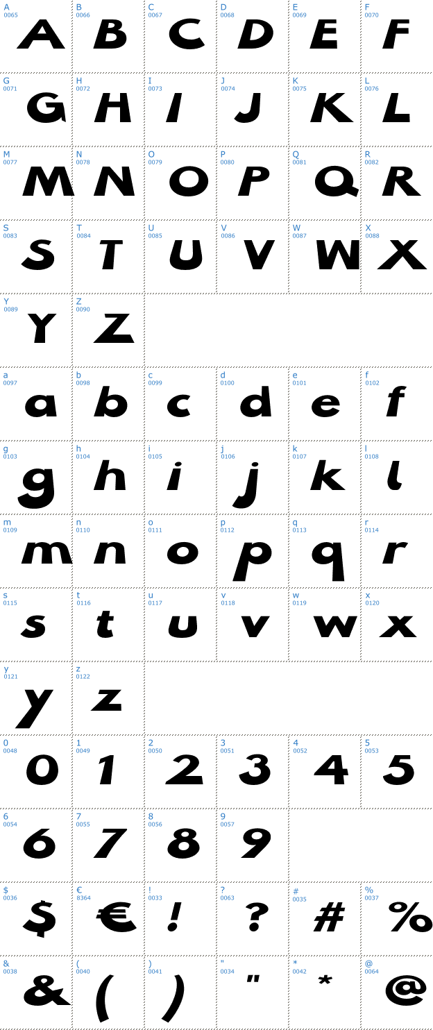 Schriftzeichen Hussar Milosc Font