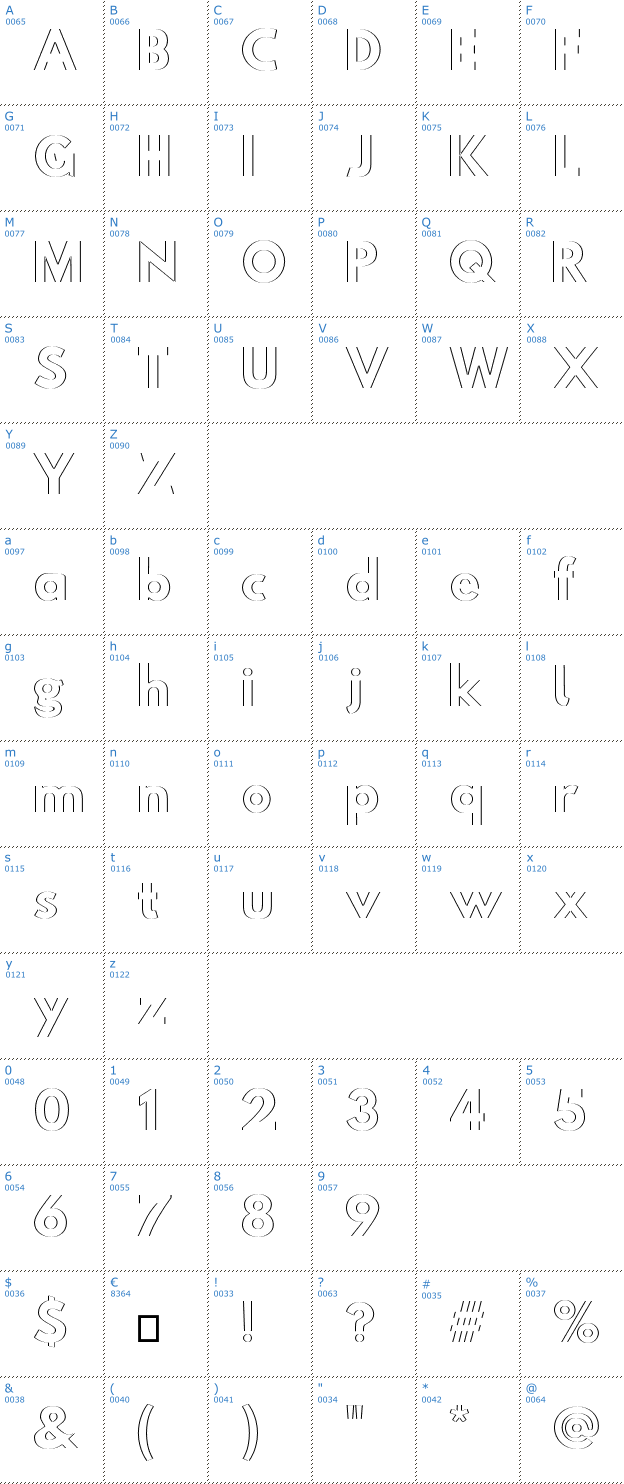 Schriftzeichen Hussar Plate Font