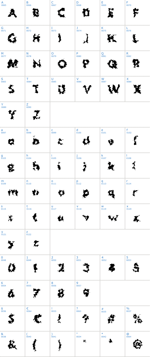 Schriftzeichen Hussar Lance Font