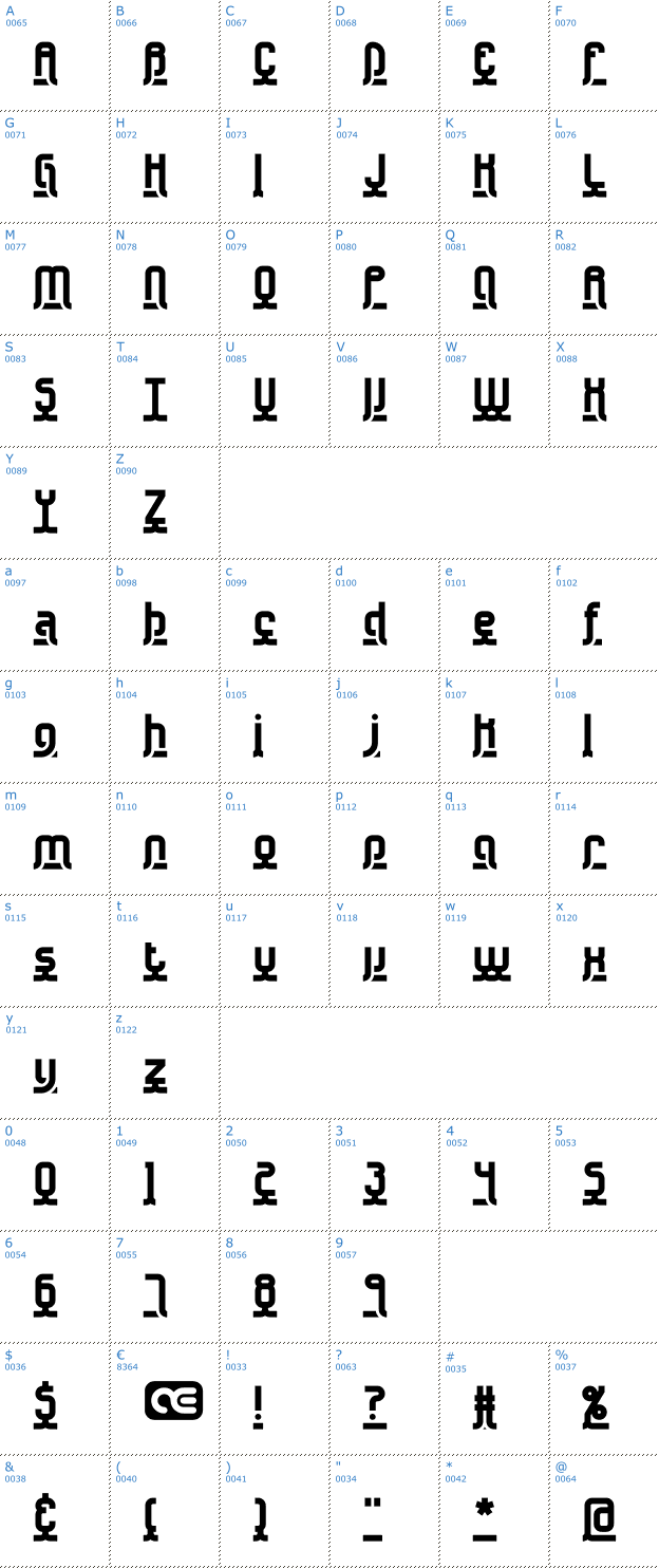 Schriftzeichen Underscore Font