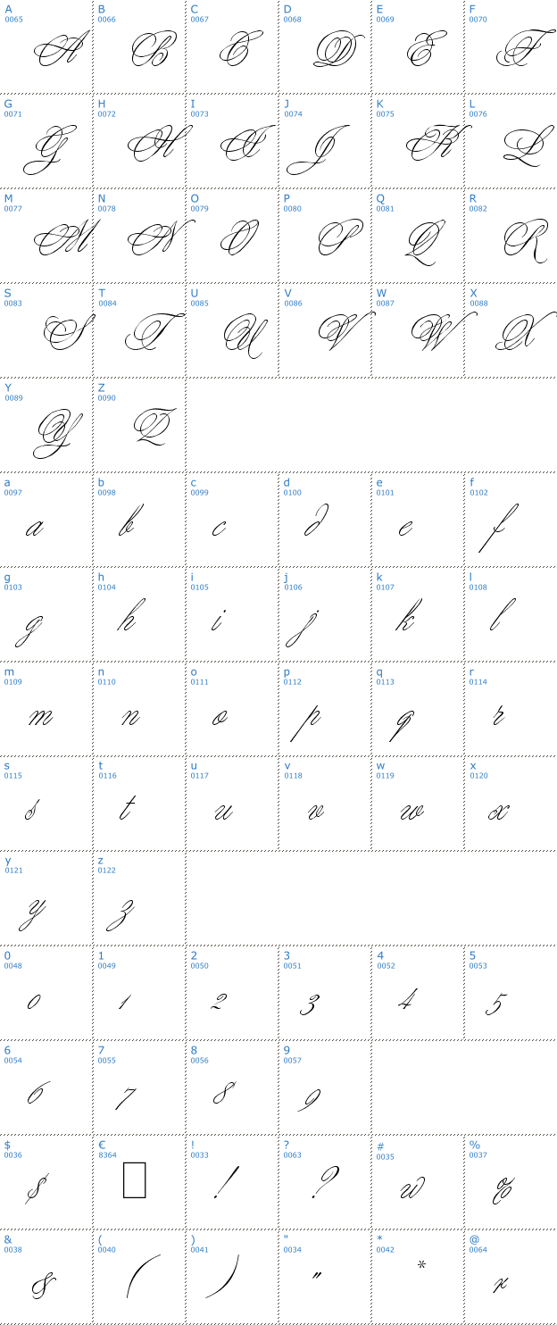 Schriftzeichen Young Love Font
