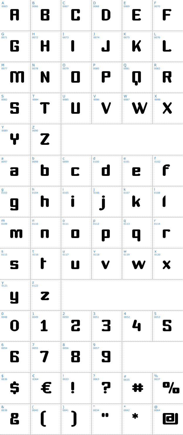 Schriftzeichen Youthanasia Font