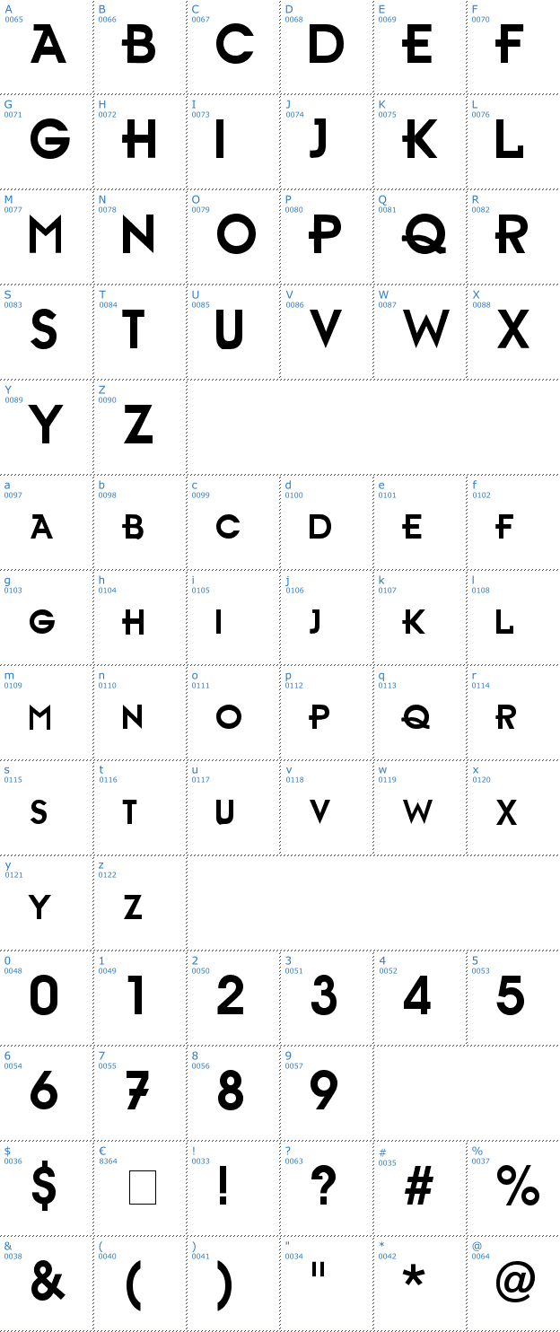 Schriftzeichen Ambient Font